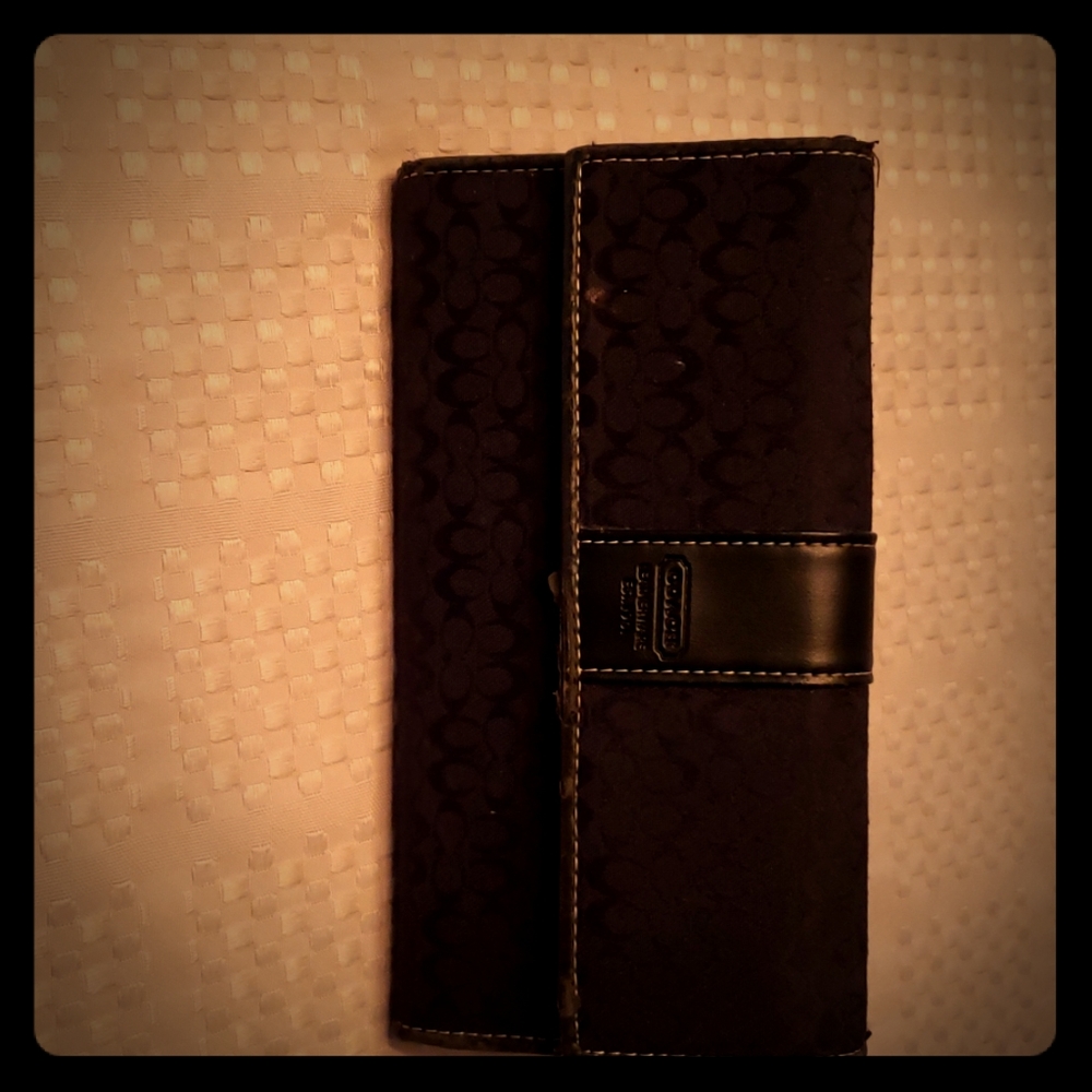 Coach black wallet